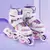 Patins Roller Inline Ajustável Com Luz De Led Com OU SEM Kit Proteção Várias Cores E Tamanhos Promoção - comprar online