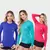 kIT 3 Camisa Térmica Feminina Proteção Uv 50+ Segunda Pele Camiseta Malha Fria Manga Longa UV - loja online