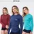 kIT 3 Camisa Térmica Feminina Proteção Uv 50+ Segunda Pele Camiseta Malha Fria Manga Longa UV na internet