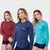kIT 3 Camisa Térmica Feminina Proteção Uv 50+ Segunda Pele Camiseta Malha Fria Manga Longa UV - comprar online