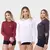 kIT 3 Camisa Térmica Feminina Proteção Uv 50+ Segunda Pele Camiseta Malha Fria Manga Longa UV