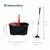 Mop Giratório 360 Com Centrifuga Inox Com Refil de Microfibra e Cabo em Inox 8 Litros na internet