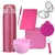 Kit Presente Dia das Mães Aniversário Namorados Rosa Kit Pronto Embalagem 8 itens Garrafa Caneca
