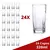Jogo de Copos Vidro Texas 320ml Quadrado Suco Agua - 24Un