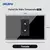 Imagem do DELEFU 4*2 Preto Vidro Temperado Brasil Tomada Padrão Dual Usb Tipo C Tomada de