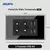 DELEFU 4*2 Preto Vidro Temperado Brasil Tomada Padrão Dual Usb Tipo C Tomada de