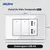 DELEFU 4*2 Vidro Temperado Branco Tomada Padrão Brasil com Dupla USB Tipo C Tom - loja online