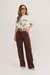 Calça jeans wide leg Lais Petit Rosé - Camila Zancanaro Store