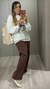 Calça jeans wide leg Lais Petit Rosé na internet