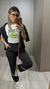 T-shirt tradicional manga curta estampada Lança Perfume