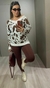 Blusa tricot cow print na internet