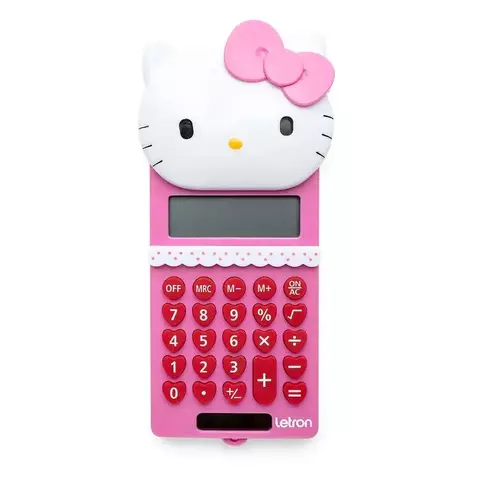 CALCULADORA 8 DIGITOS HELLO KITTY - LETRON