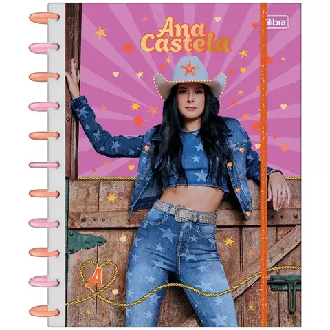 Caderno Tilidisco Universitário 10 Matérias Ana Castela Tilibra