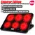 Suporte para Notebook Gamer 6 ventiladores 2 portas USB