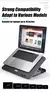 Suporte para Notebook Gamer 6 ventiladores 2 portas USB