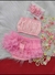 Conjunto Frufru Top com Calcinha Tapa Fraldas e Faixinha de Cabelo Luxo para Mesversário e Ensaios Fotográficos - Sukle Moda Infantil