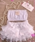 Conjunto Frufru Top com Calcinha Tapa Fraldas e Faixinha de Cabelo Luxo para Mesversário e Ensaios Fotográficos na internet