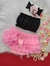 Conjunto Frufru Top com Calcinha Tapa Fraldas e Faixinha de Cabelo Luxo para Mesversário e Ensaios Fotográficos - Sukle Moda Infantil