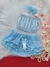 Conjunto Frufru Top com Calcinha Tapa Fraldas e Faixinha de Cabelo Luxo para Mesversário e Ensaios Fotográficos - Sukle Moda Infantil