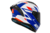Capacete MT Stinger 2 Zivze E7 Gloss Branco Azul Vermelho - comprar online