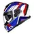 Capacete Race Tech Volt Track Branco Azul Vermelho