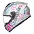 Capacete Race Tech Hit Faster Branco Rosa