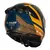 Capacete LS2 Stream II FF808 Vintage Blue Orange