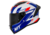 Capacete MT Stinger 2 Zivze E7 Gloss Branco Azul Vermelho