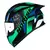 Capacete Norisk Flow Pulse Azul Verde - Capacetes Gilmar Motos