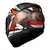 Capacete Norisk Razor Sharp Preto Vermelho - Capacetes Gilmar Motos
