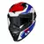 Capacete Race Tech Volt Track Branco Azul Vermelho - comprar online