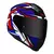 Capacete Norisk Razor Sharp Branco Azul Vermelho - Capacetes Gilmar Motos