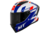 Capacete MT Stinger 2 Zivze E7 Gloss Branco Azul Vermelho na internet