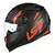 Capacete LS2 FF358 Classic Preto Laranja Fosco - Capacetes Gilmar Motos