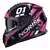 Capacete Norisk FF302 grand Prix Soul Tokio Rosa c/ Óculos solar Interno