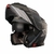 Capacete X11 Articulado Turner Prisma Cinza Preto Fosco
