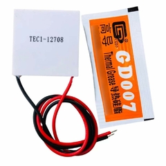 PASTILHA TERMOELETRICA PELTIER TEC1-12708 + PASTA TERMICA BRINDE
