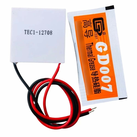PASTILHA TERMOELETRICA PELTIER TEC1-12708 + PASTA TERMICA BRINDE