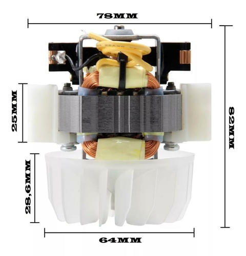 Motor para Secador de Cabelo Taiff - Vulcan e Fox