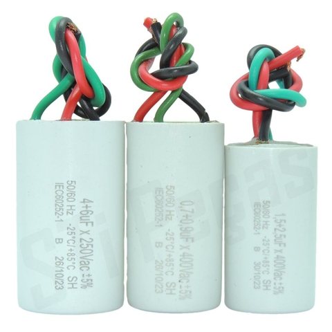 Capacitor 3 Fios para Ventilador de Teto Mondial, Arno e Ventisol