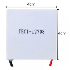 PASTILHA TERMOELETRICA PELTIER TEC1-12708 + PASTA TERMICA BRINDE - comprar online
