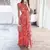 Vestido Viva Moda V profundo estampado feminino na internet