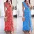 Vestido Viva Moda V profundo estampado feminino - loja online