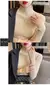 Elegante sólido básico de malha topos feminino gola alta camisola manga longa - comprar online