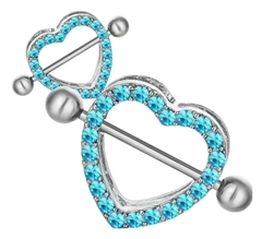 Piercing Pezoneras Corazon Strass Nipples, Noche Piel Moda Sex en internet