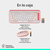 COMBO TECLADO Y MOUSE LOGITECH POP ICON BLUETOOTH ROSADO - Distribuidor.29.com.co