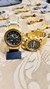 Relógio Skeletron Bvlgari Dourado/Preto-A prova D’água - comprar online