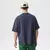 Camiseta masculina de algodão orgânico piqué de corte solto - Live Conceitual