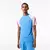 Camiseta masculina Lacoste SPORT Regular Fit com listras assinadas - Live Conceitual