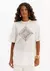 Tee Oversized com Renda